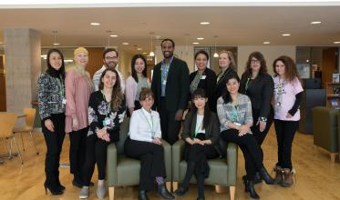 Group photo of Holland bloorview staffs at the Grocery Foundation Resource Centre